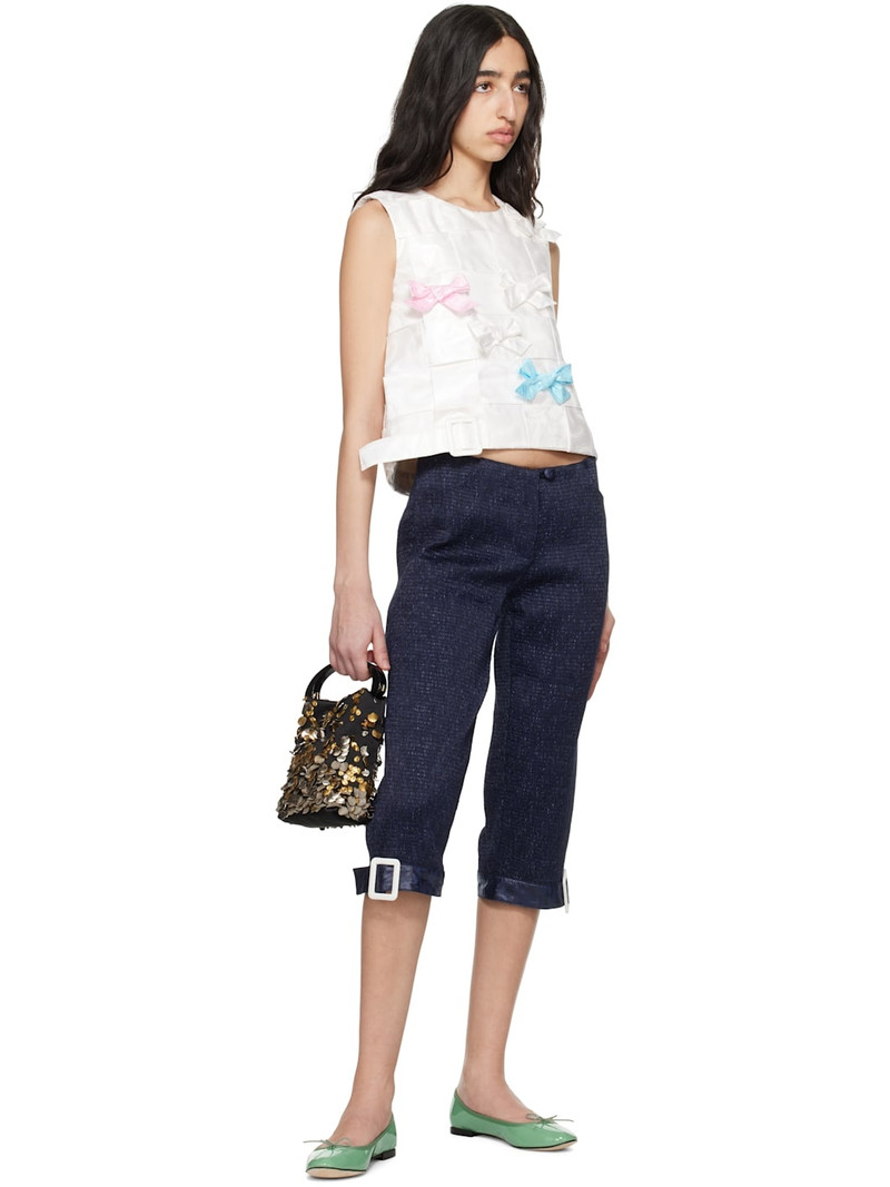 SUPER YAYA Off-White Sakura Top outlook