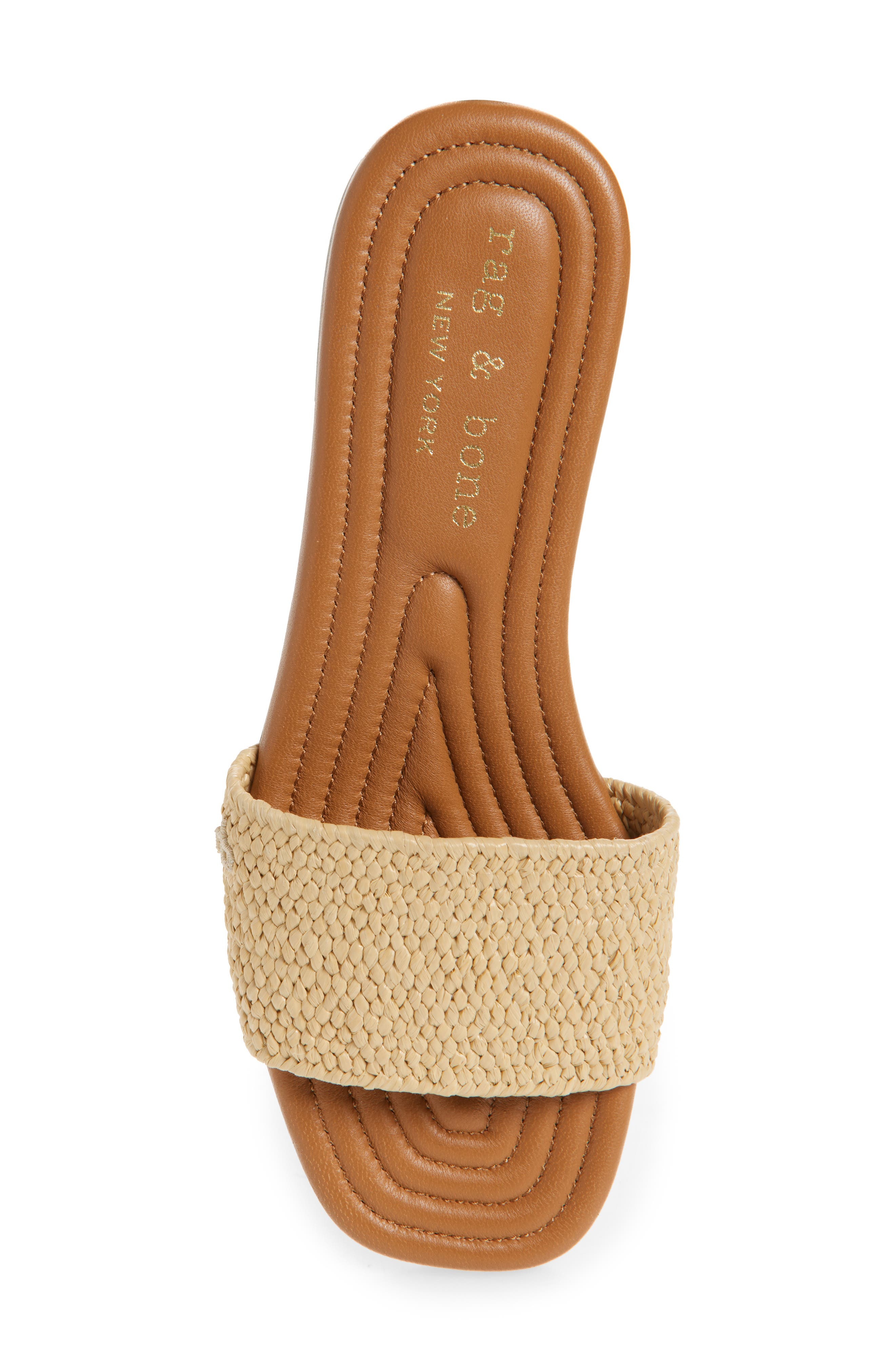 rag & bone Ellie Slide Sandal in Nat at Nordstrom - 5