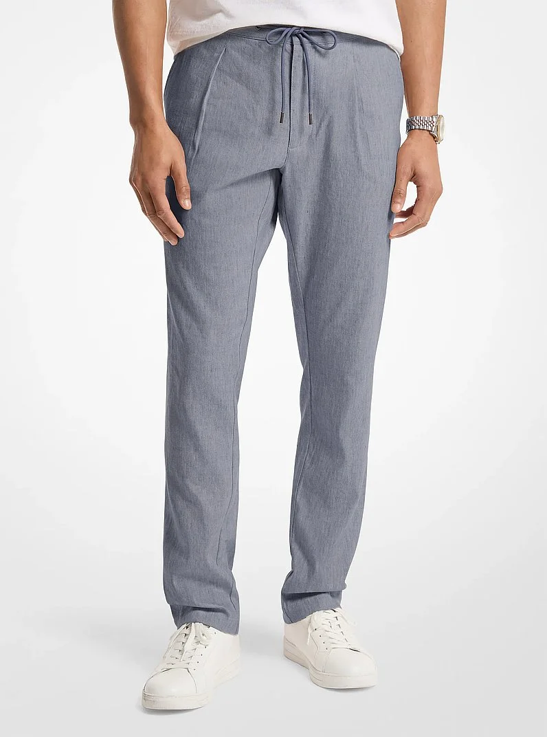 Linen Blend Pants - 1