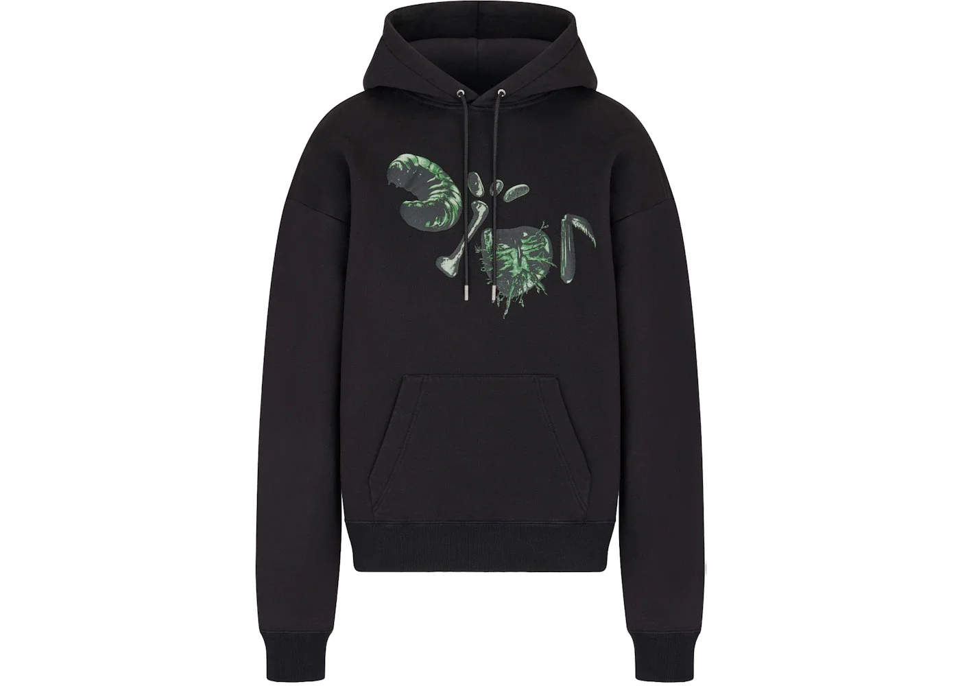 Dior x CACTUS JACK Oversized Hooded Sweatshirt Black - 1