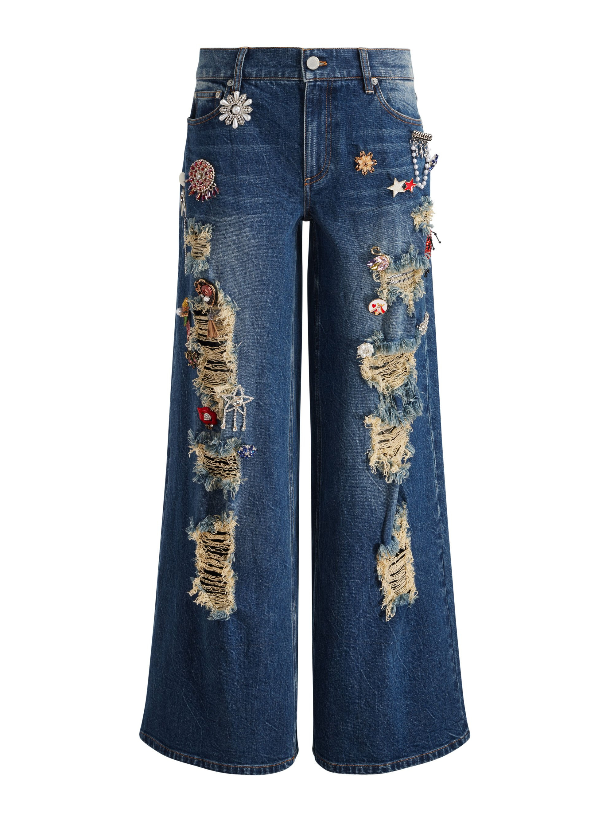 HARPER EMBELLISHED BAGGY JEAN - 8