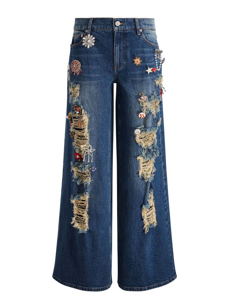 HARPER EMBELLISHED BAGGY JEAN 8