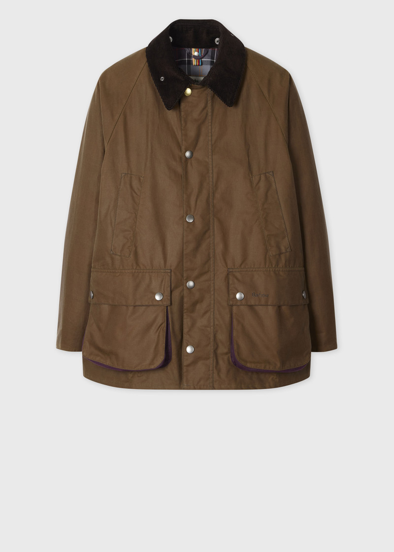 Paul Smith loves Barbour - Tan Oversized Bedale Wax Jacket 1