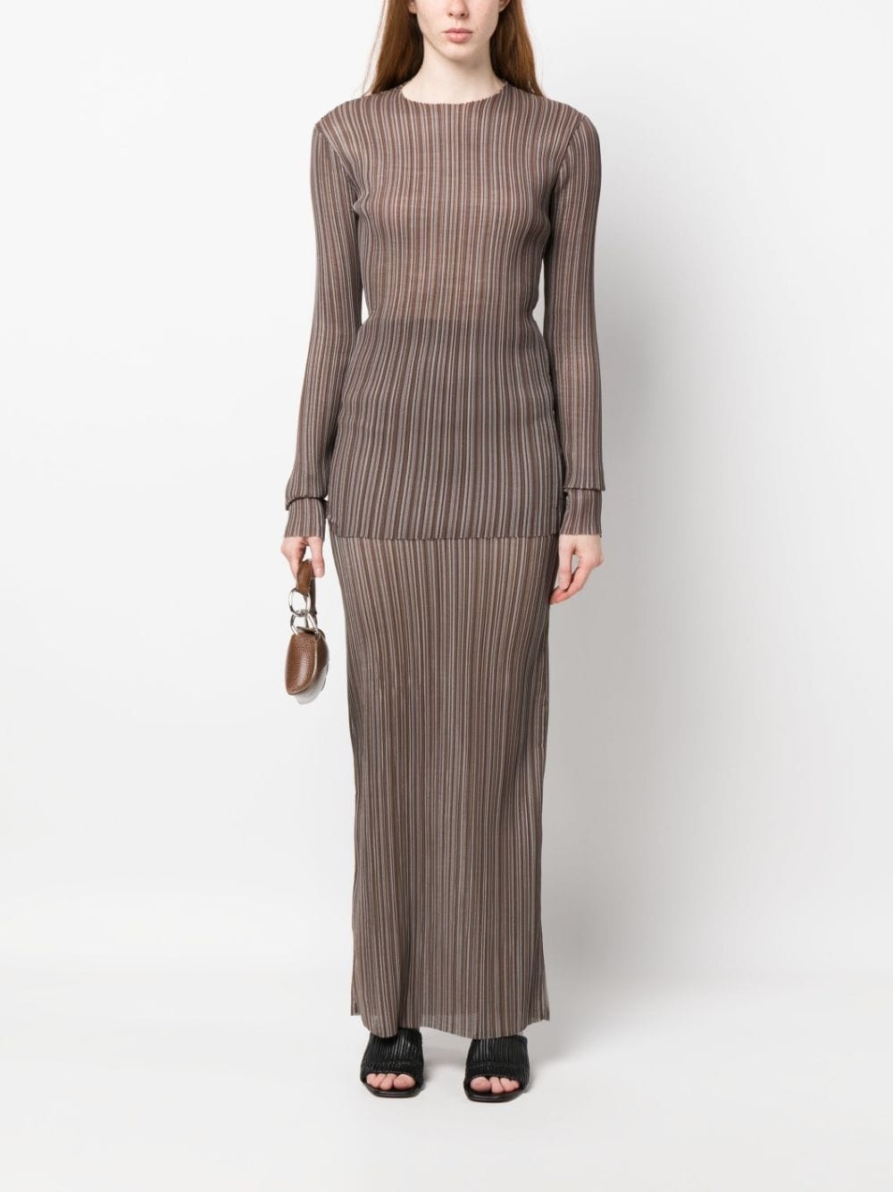 striped maxi skirt - 2