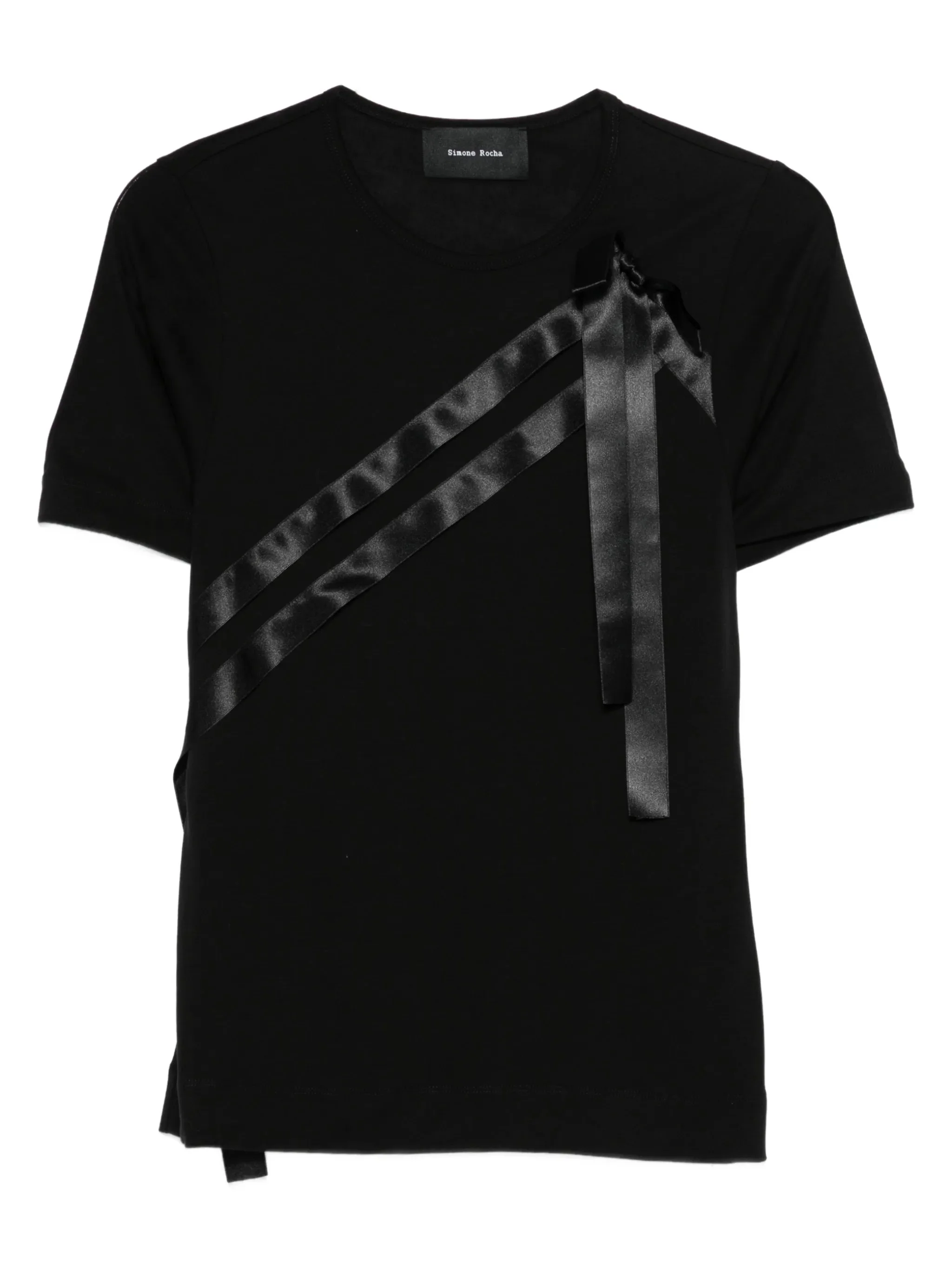 bow sash T-shirt - 1
