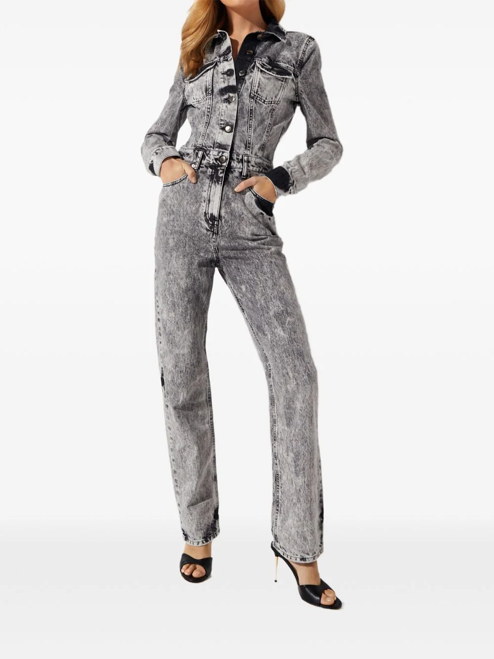 Cora buttoned faded jumpsuit - 1
