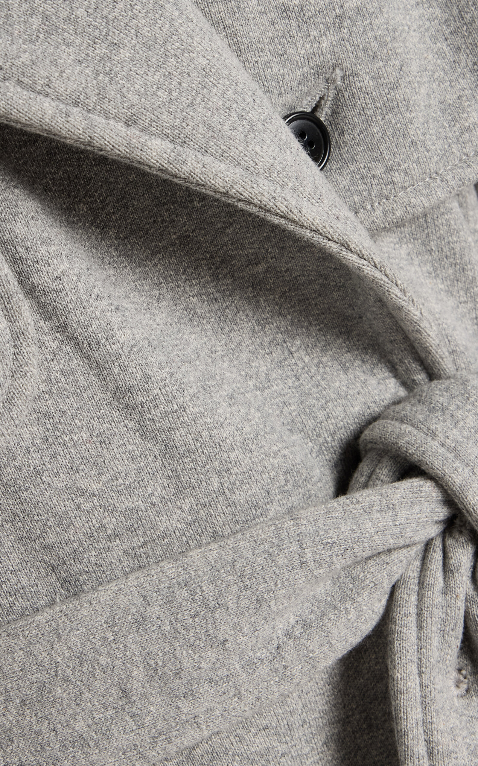 Hooded Jersey Trench Coat grey - 5