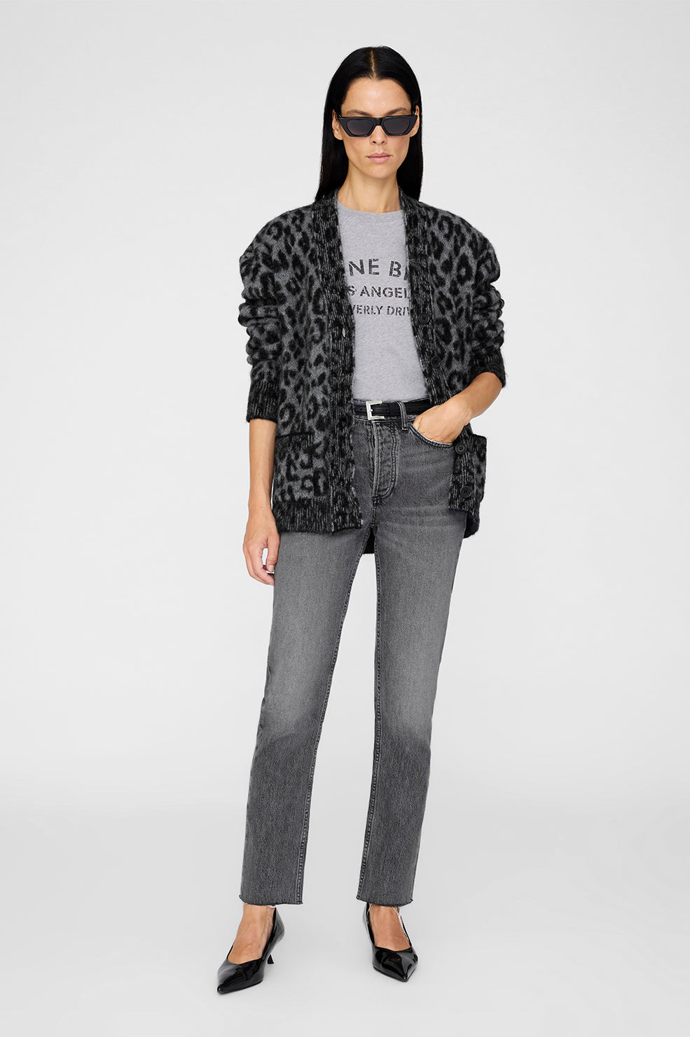 Banks Cardigan - Grey Leopard - 2