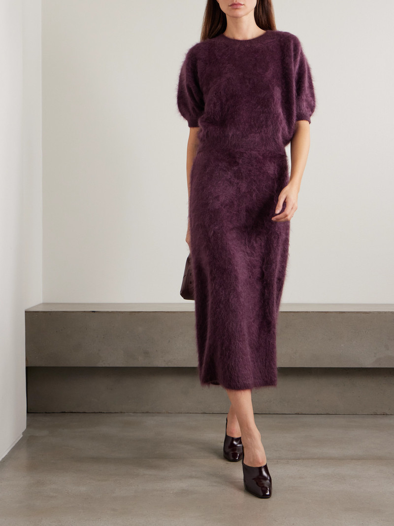 LISA YANG Asta Brushed-cashmere Midi Skirt outlook