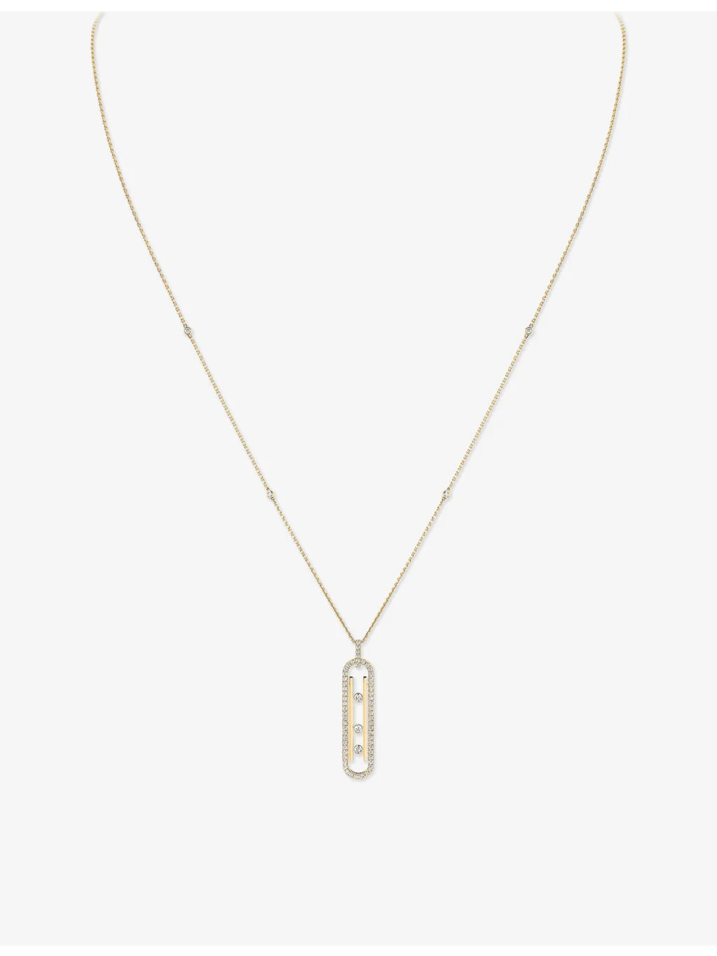 Move 10th 18ct yellow-gold and diamond necklace - 1