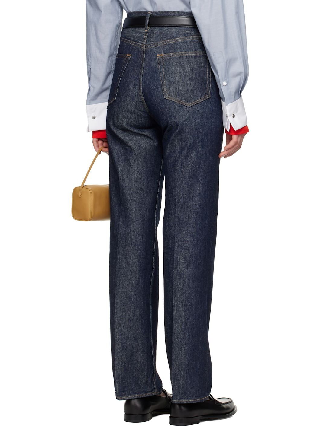Indigo Hard Twist Denim 5P Jeans - 3