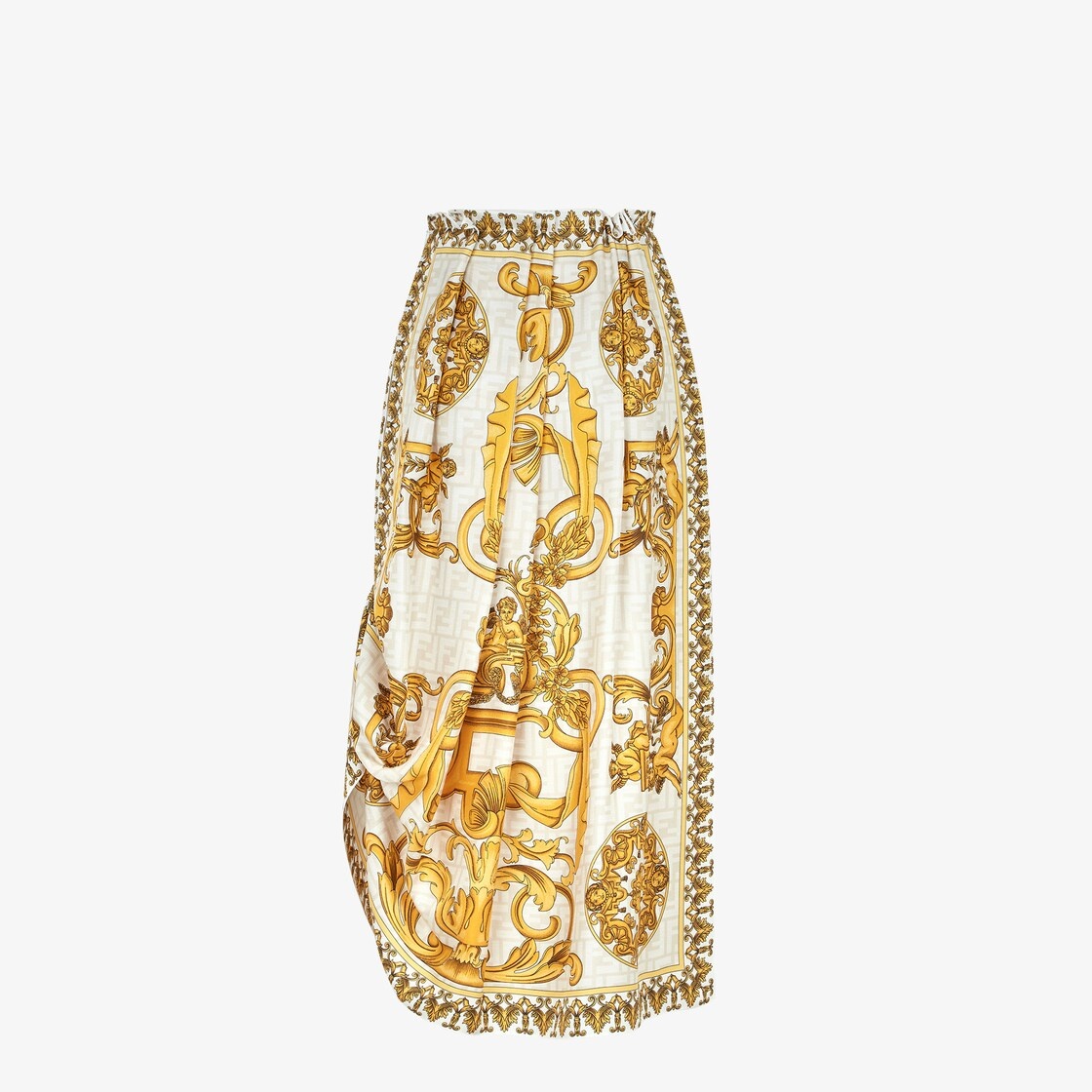 Fendace multicolor silk skirt - 2