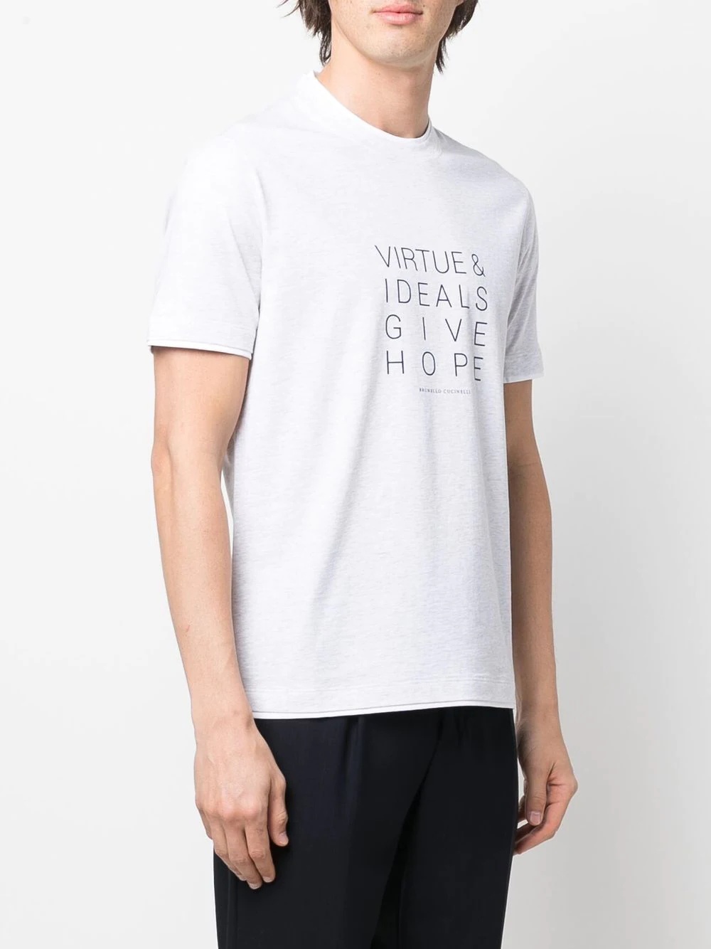 slogan-print short-sleeved T-shirt - 3