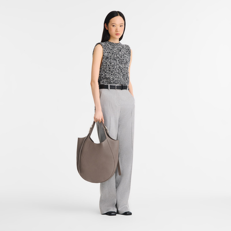 Longchamp Le Foulonné XL Tote bag Taupe - Leather outlook