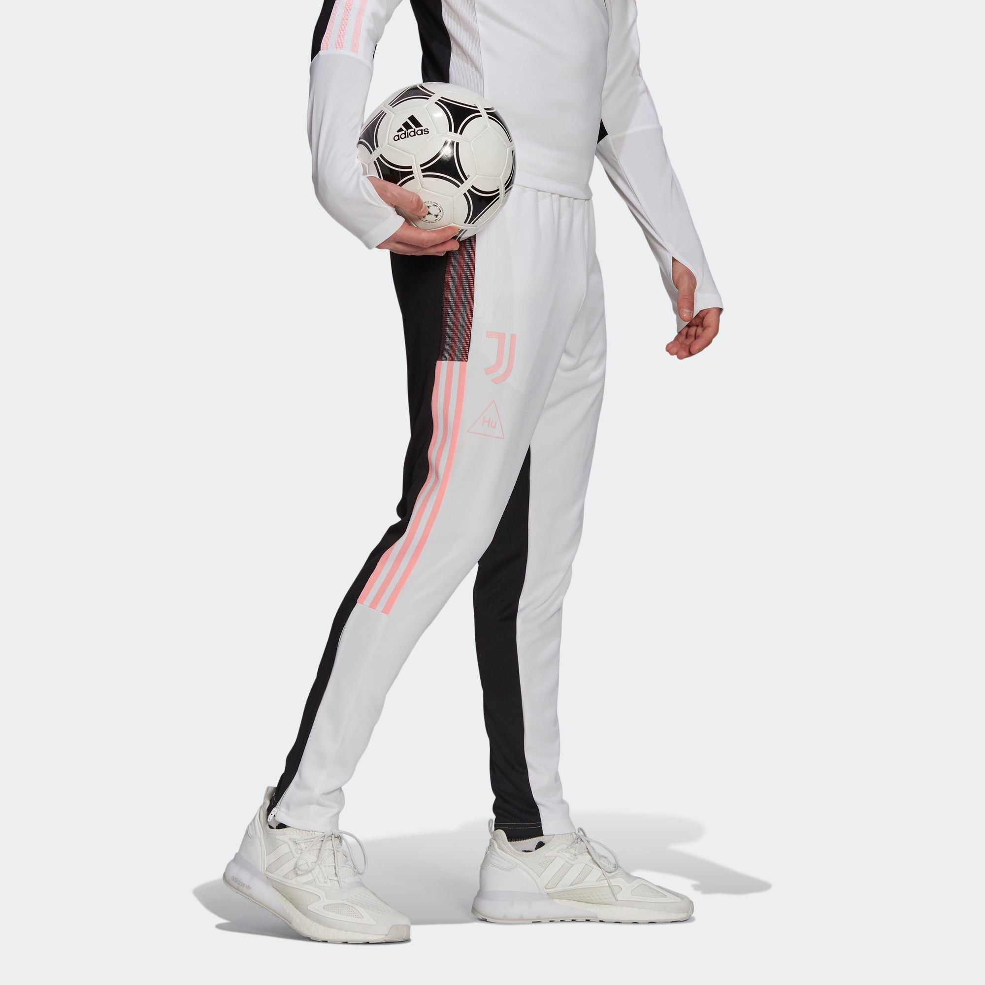 adidas x Crossover Juve Hu Tr Pnt Juventus Soccer/Football Colorblock Sports Long Pants White Black  - 4