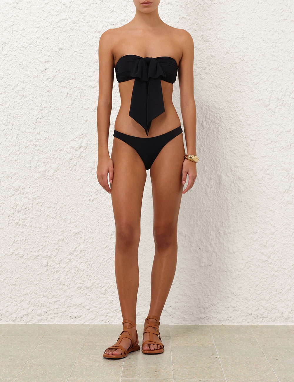 TALLOW DRAPE BOW BIKINI TOP - 5