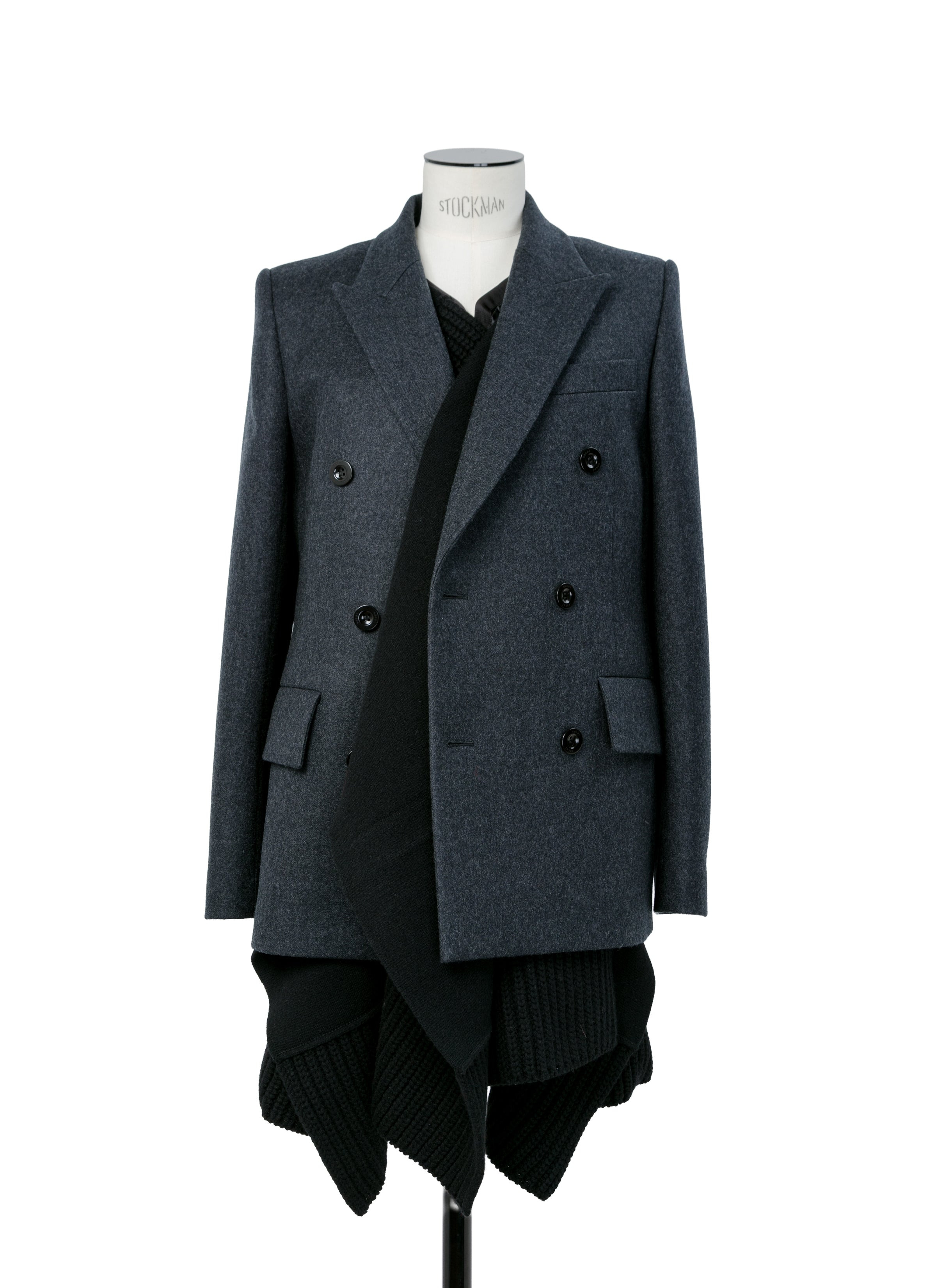 Wool Melton x Wool Knit Jacket - 4