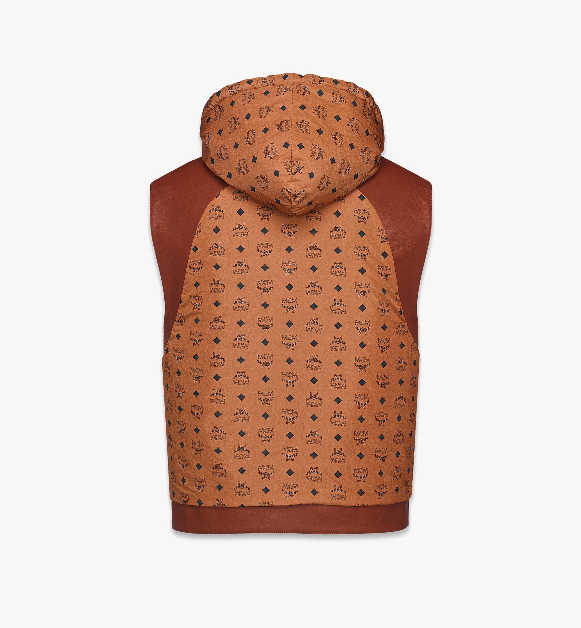 Reversible Vest in Lamb Leather and Monogram Nylon - 3