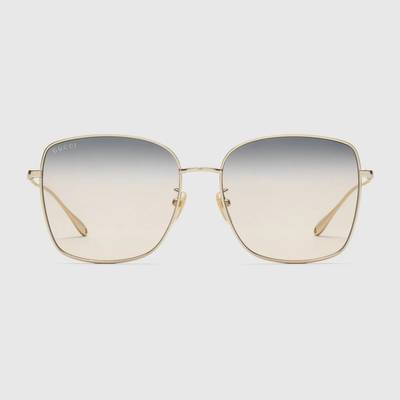 GUCCI Specialized fit rectangular sunglasses outlook