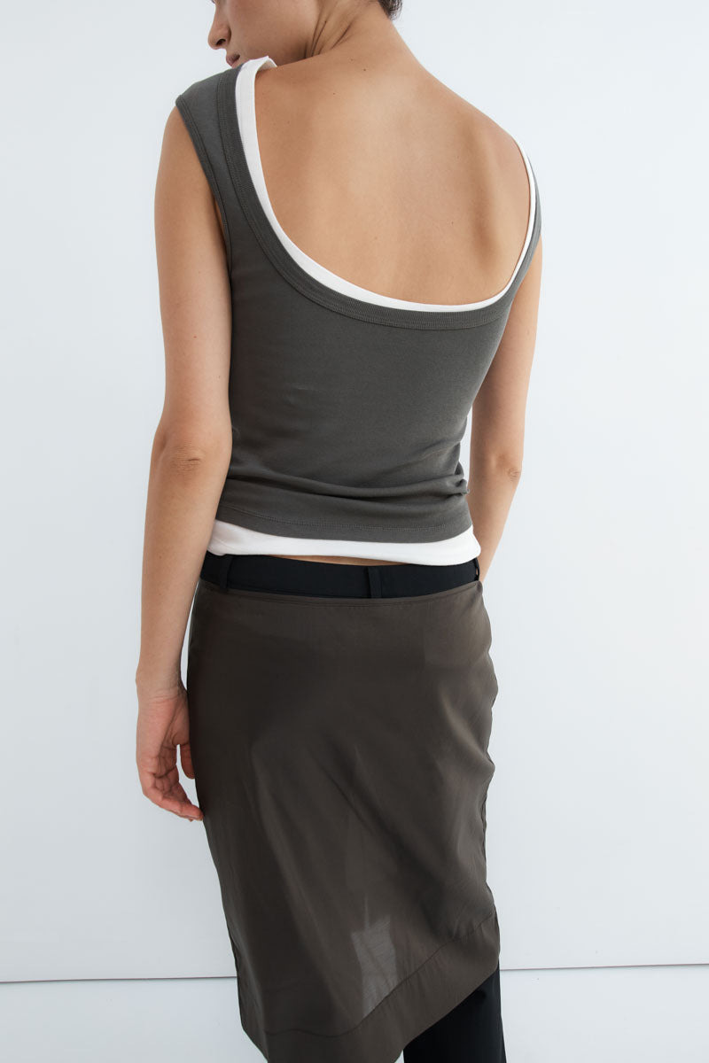 Organic Cotton Ballerina Top - Khaki - 7