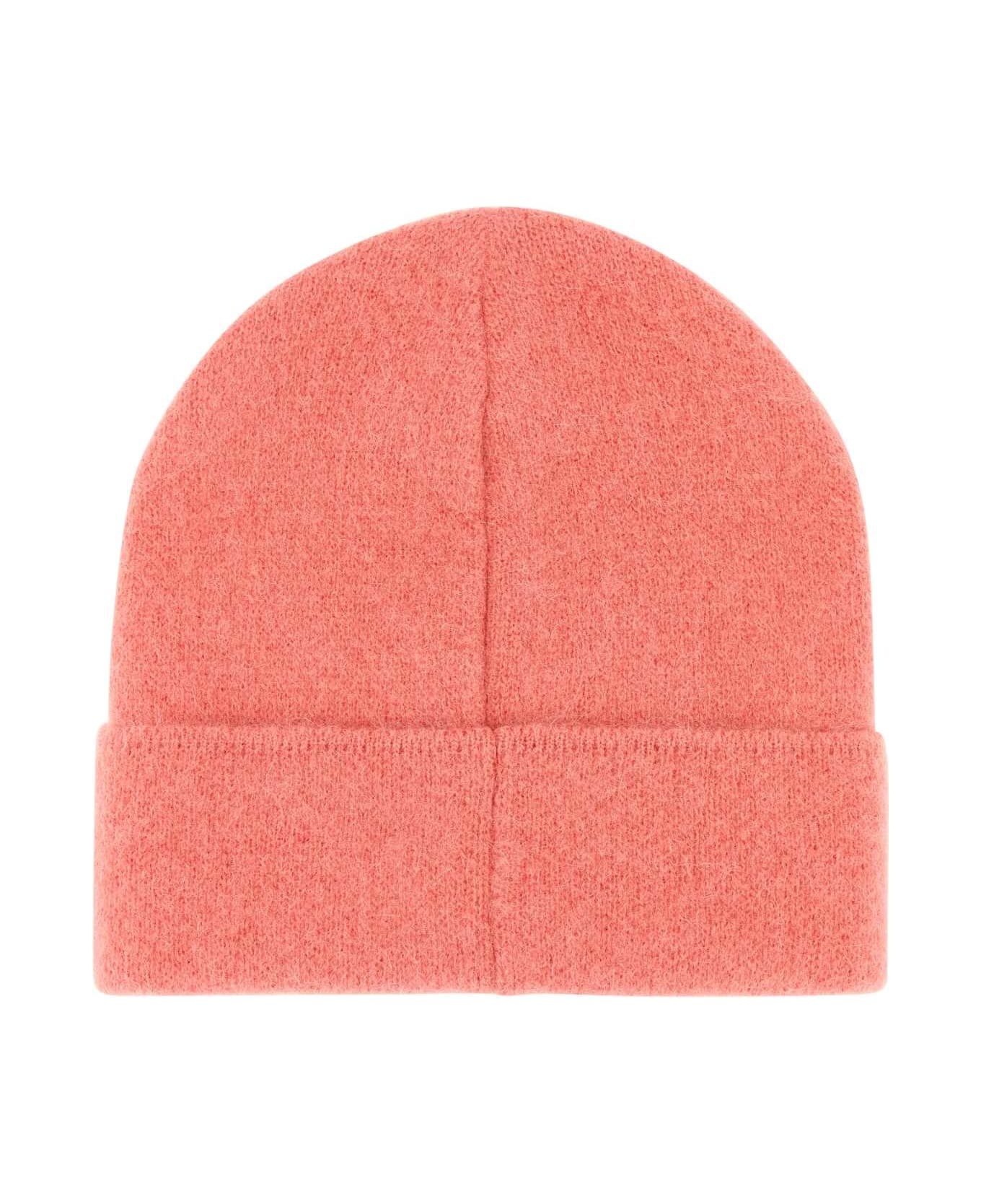 Salmon Alpaca Beanie Hat - 2