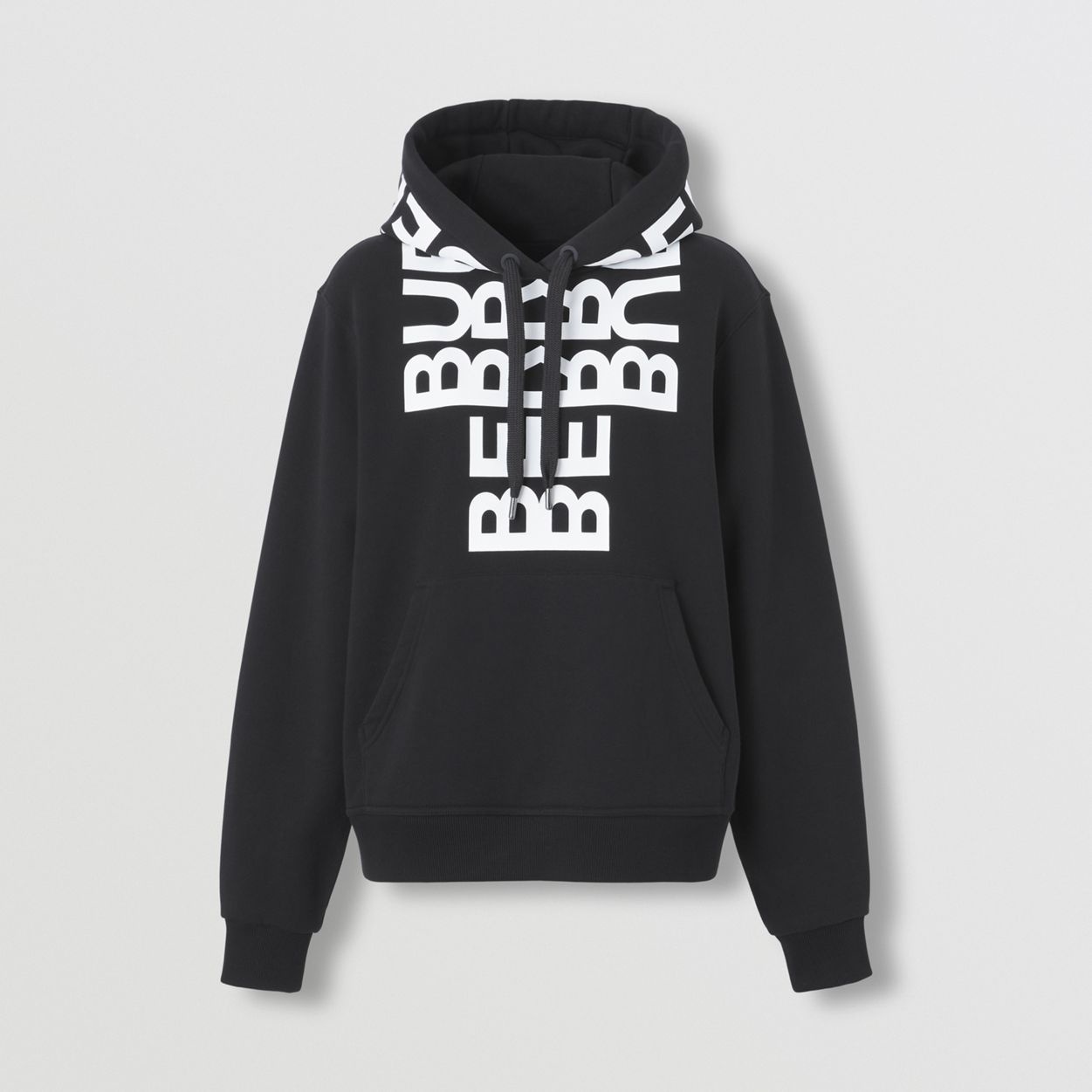 Logo Print Cotton Oversized Hoodie - 1