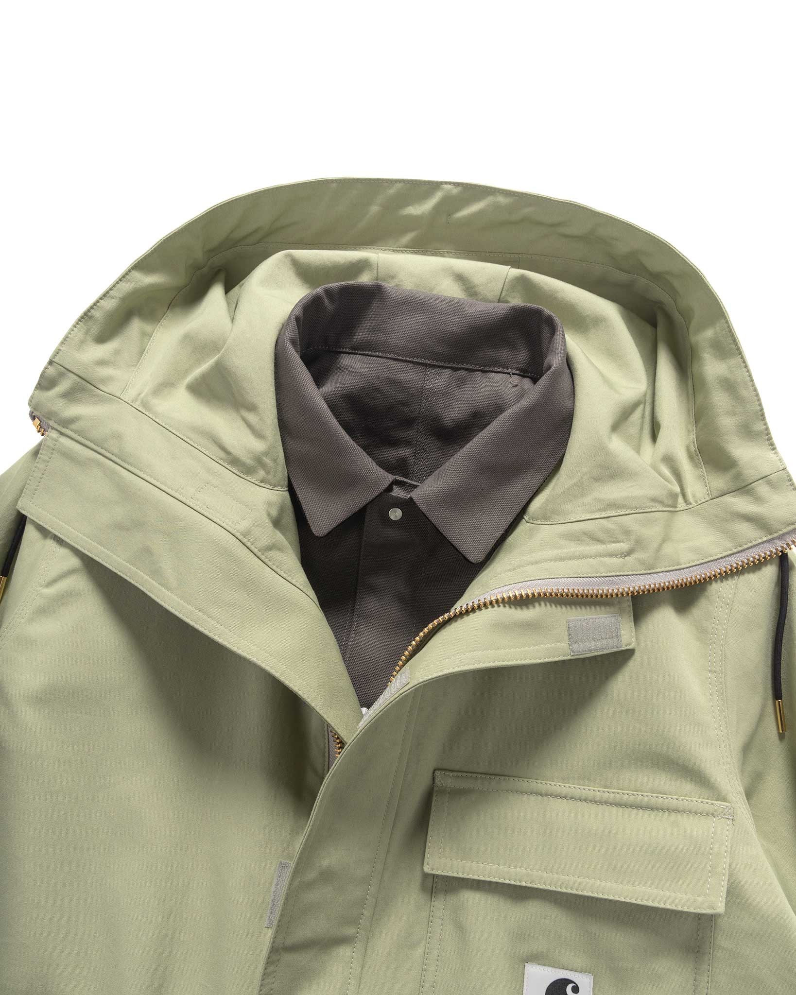 Carhartt WIP Reversible Duck Coat Grey x L/Green - 6