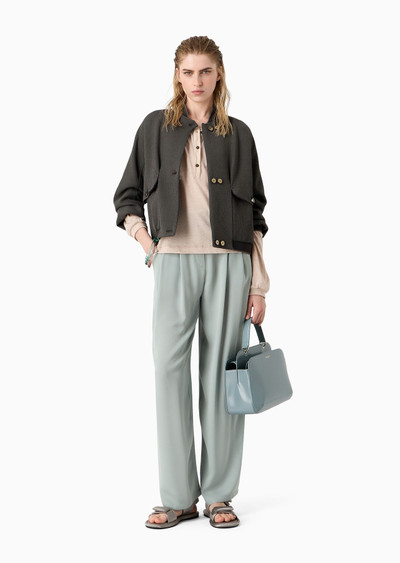 GIORGIO ARMANI Viscose blouson outlook