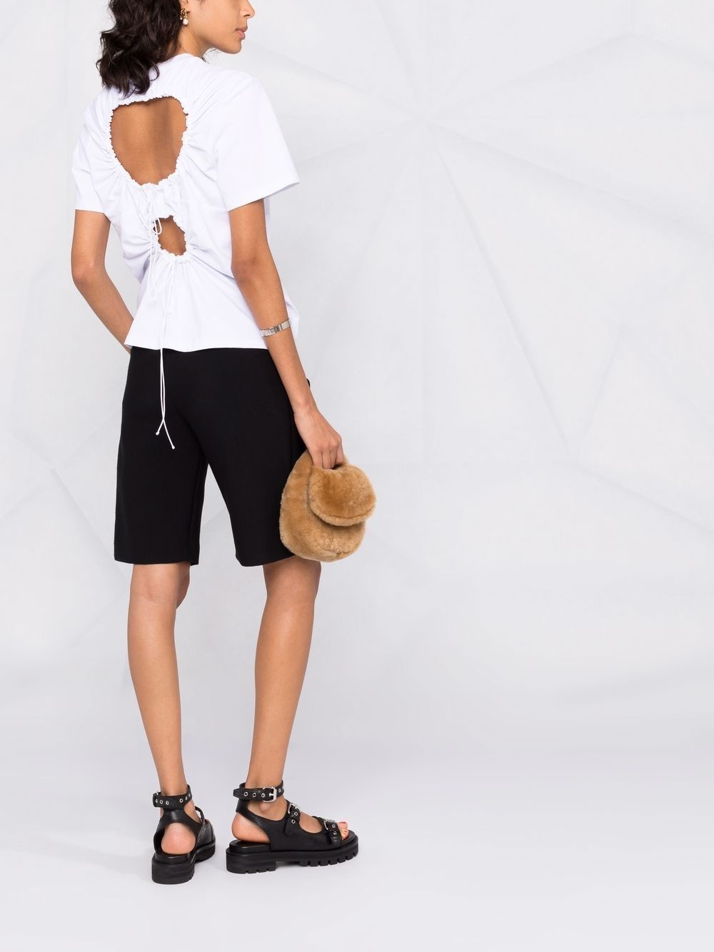 cut-out rear-tie top - 2