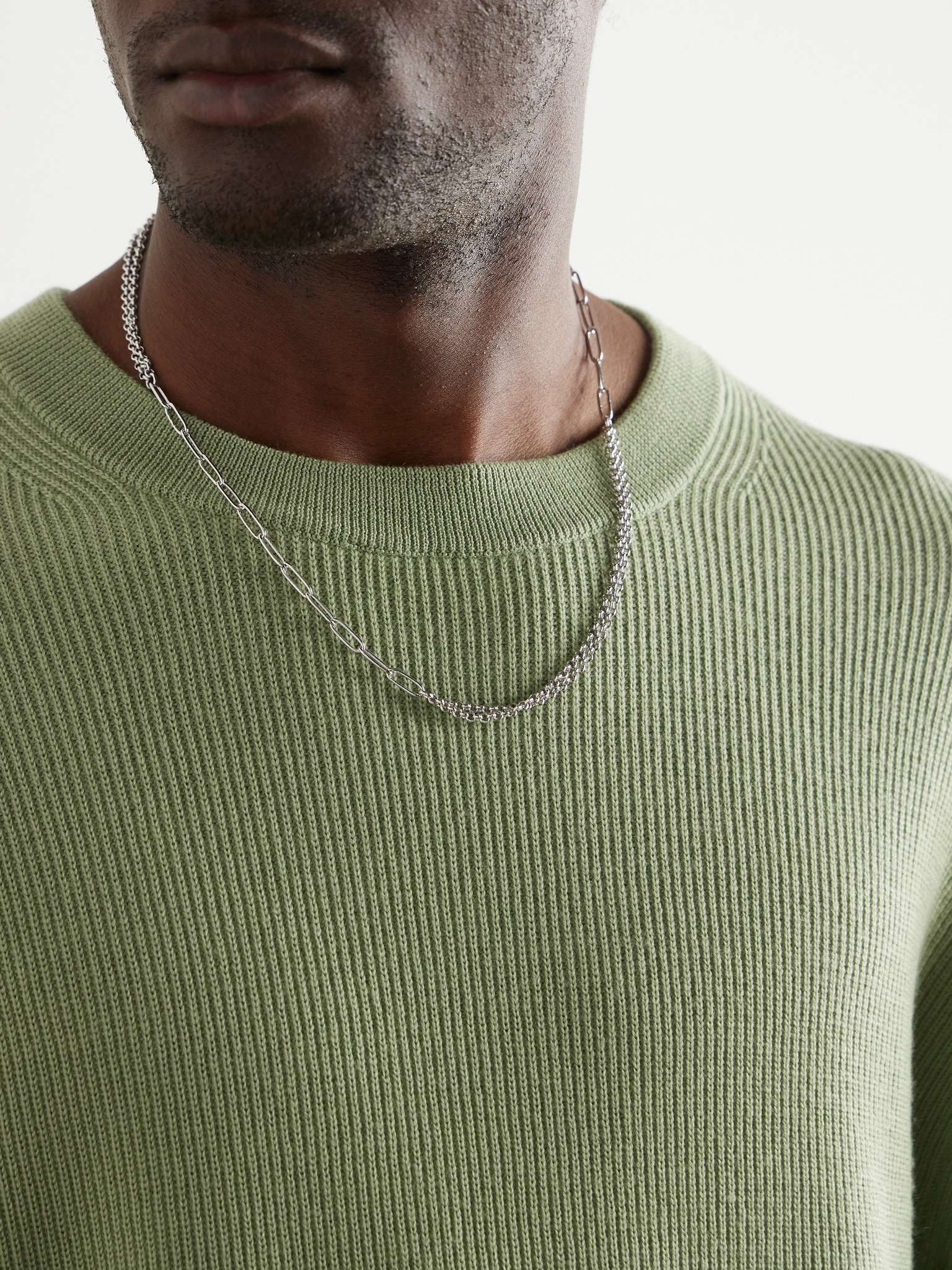 Silver-Tone Chain Necklace - 2