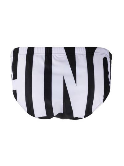 Moschino logo print swim trunks outlook