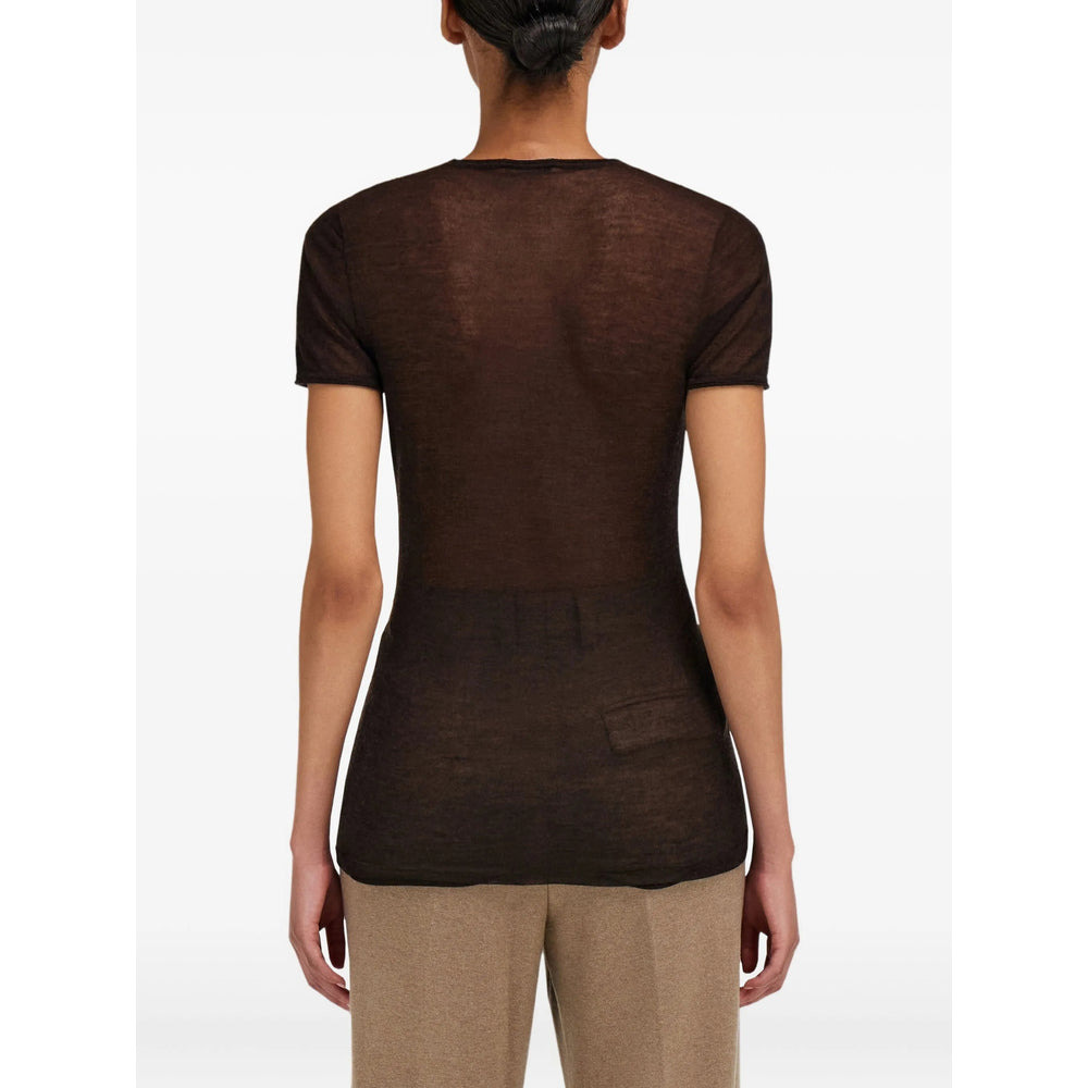 Ferragamo Brown Tops - T-Shirts & Jerseys Women - 3