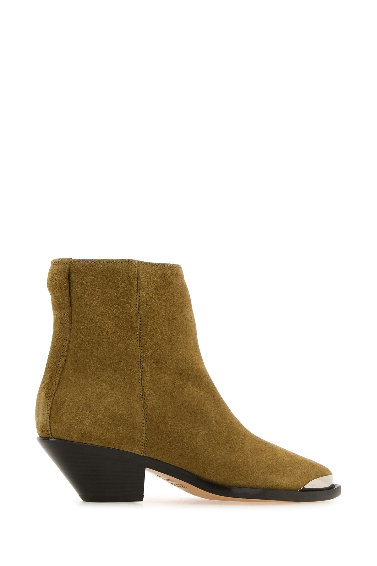 Beige suede Adnae ankle boots - 3