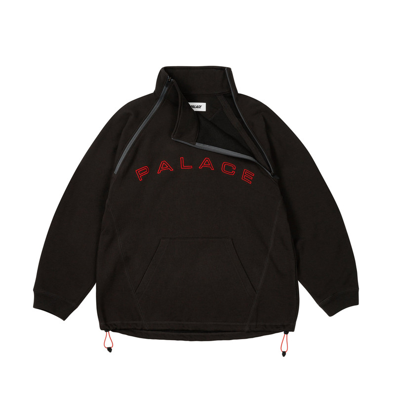 PALACE DOUBLE ZIP FUNNEL BLACK outlook