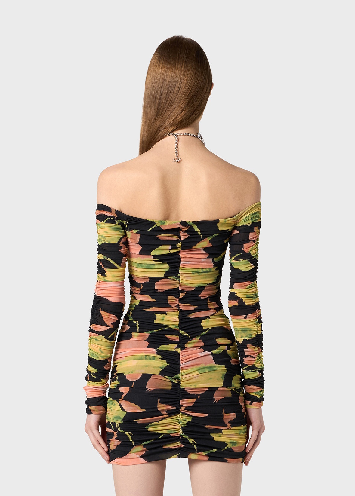 MINI DRESS IN JERSEY WITH FLORAL PRINT - 4