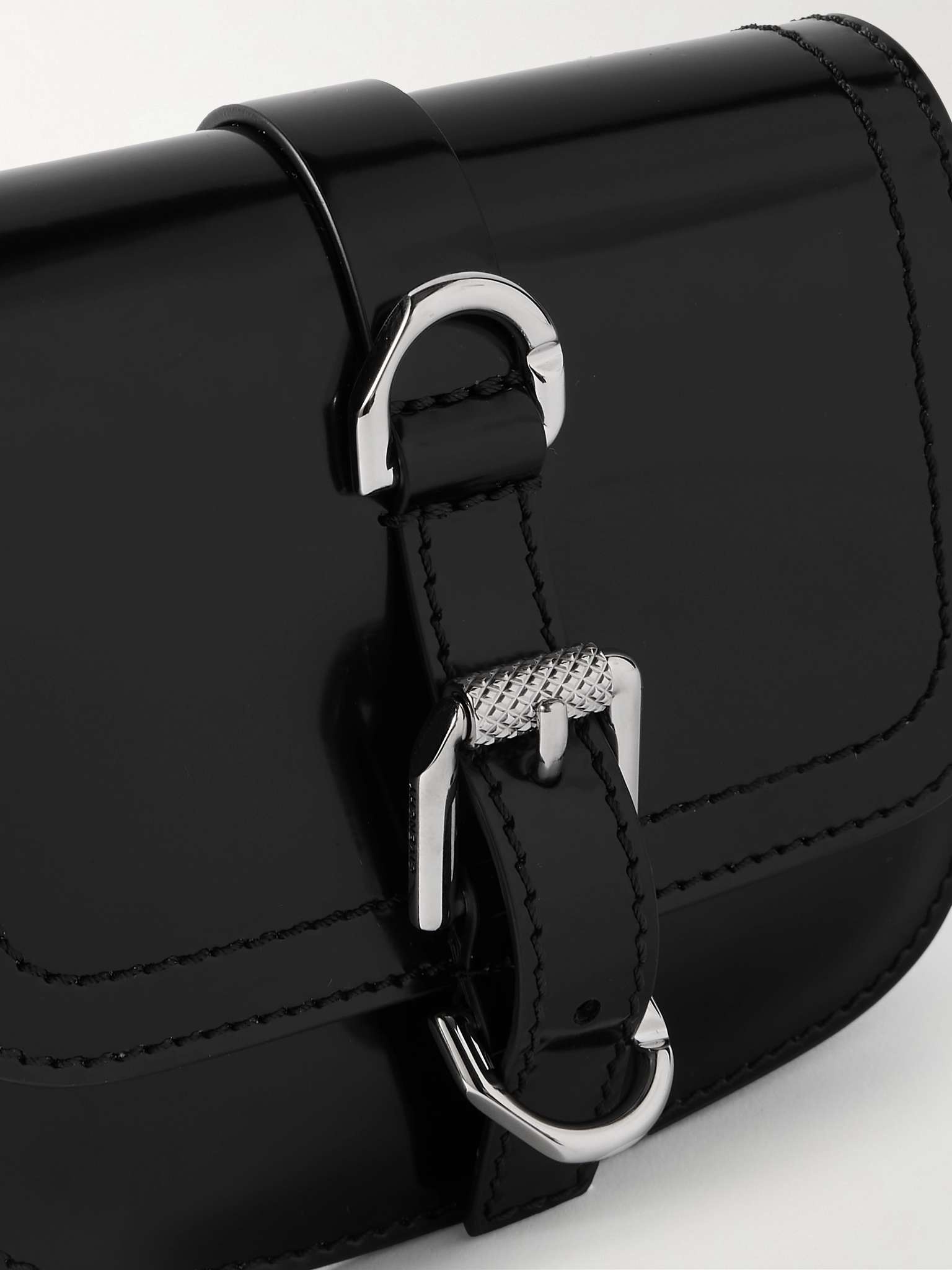 Voyou Patent-Leather Messenger Bag - 5