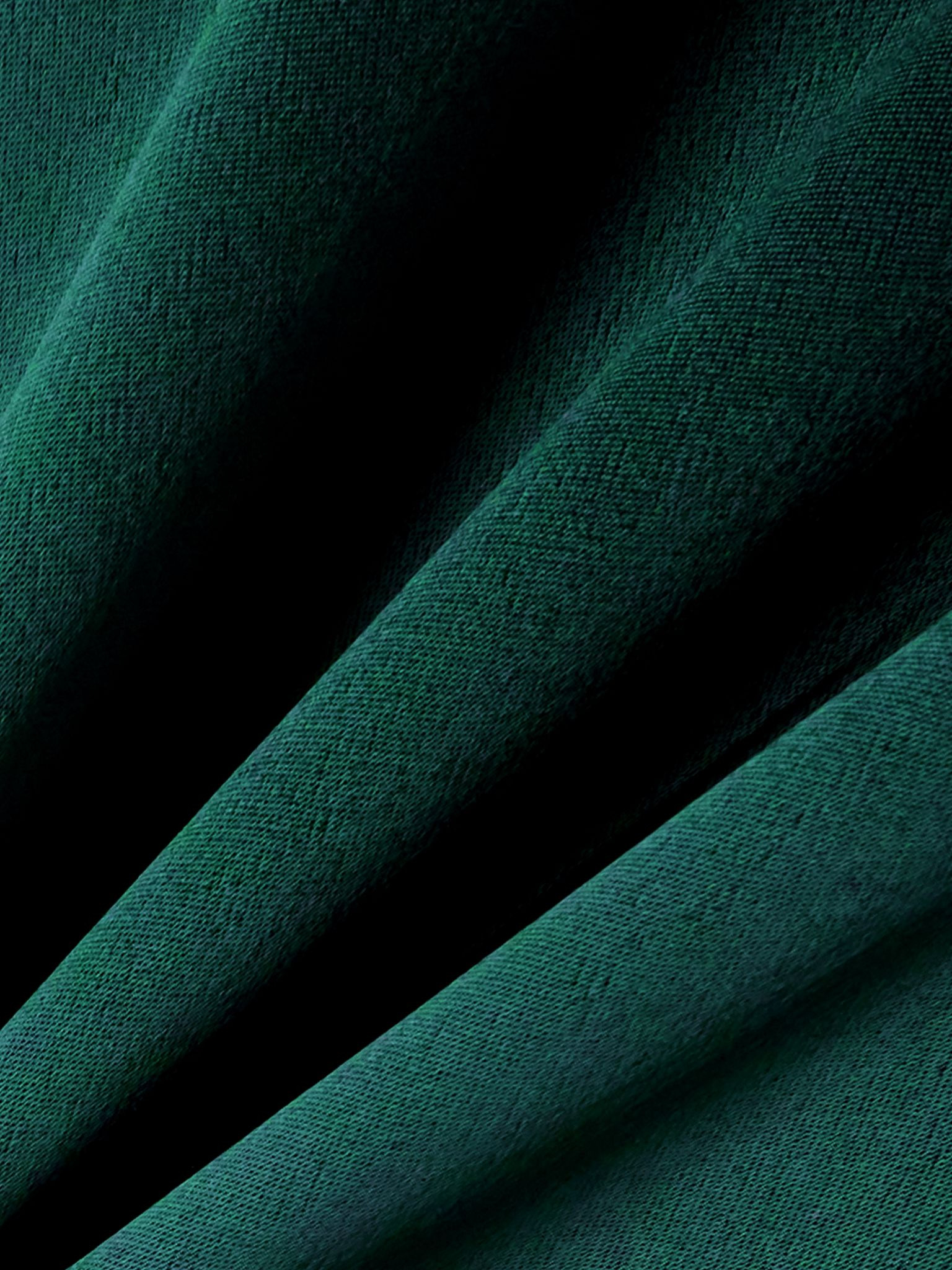 Pleated satin wide-leg pants Green - 5