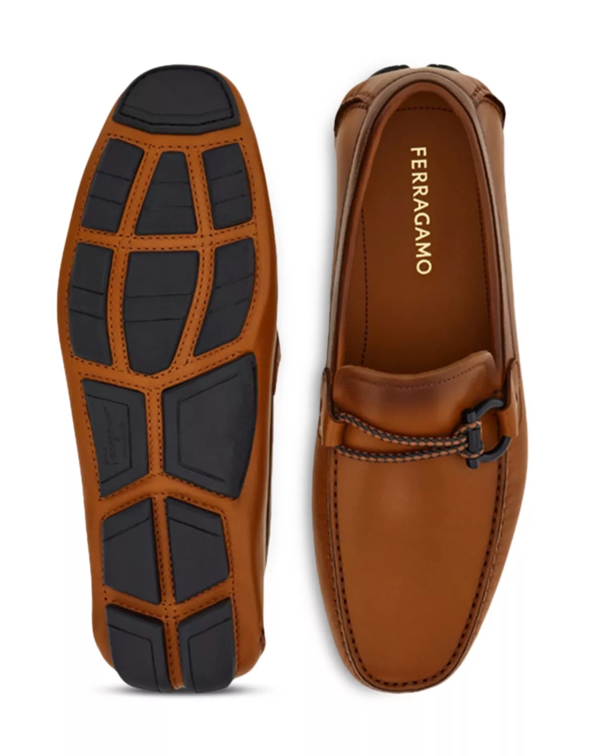 Men's Front 4Vit Gancini Ornament Slip On Drivers - 3