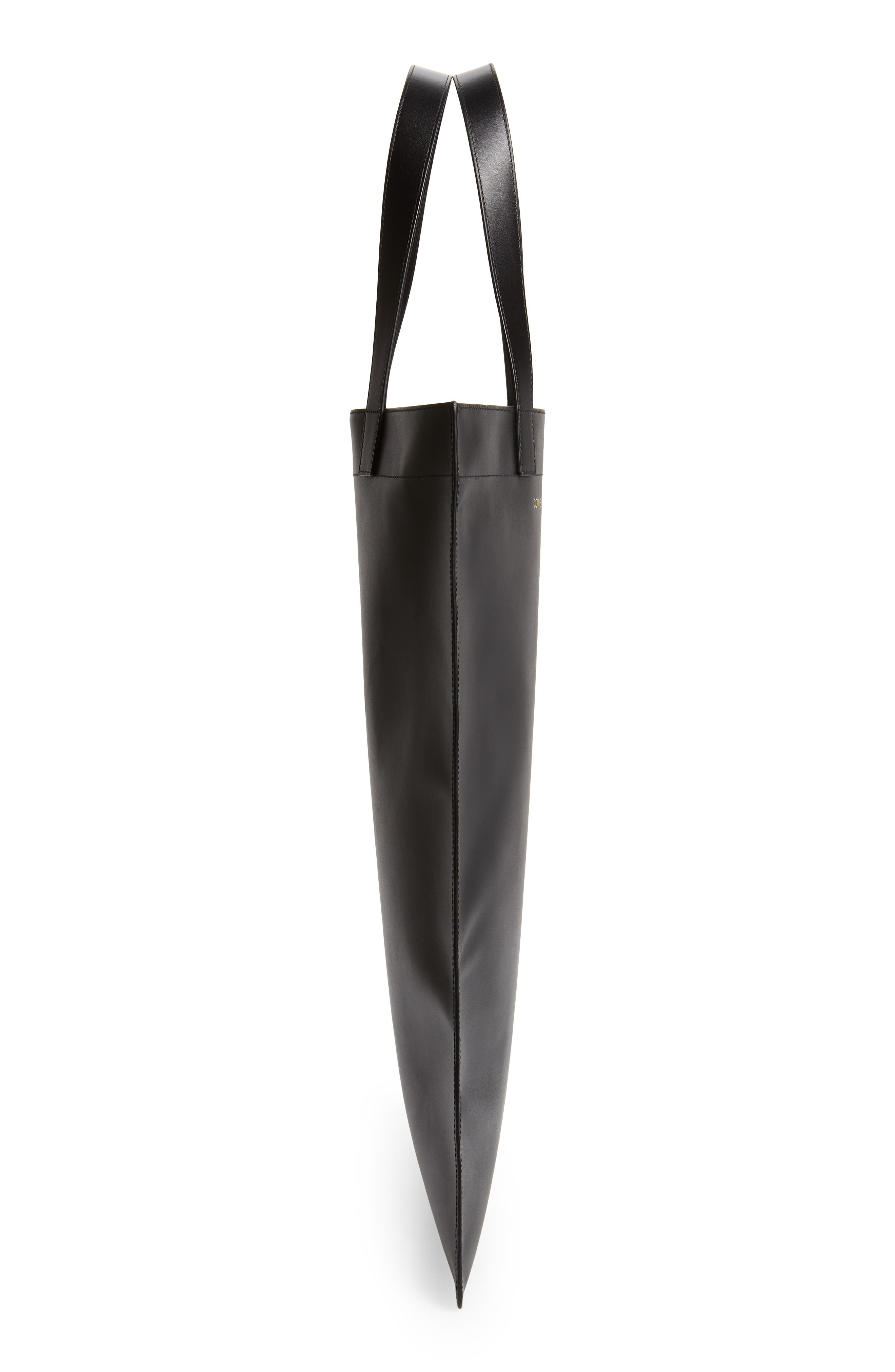 Comme des Garçons Wallets Line B Logo Leather Tote in Black at Nordstrom - 5