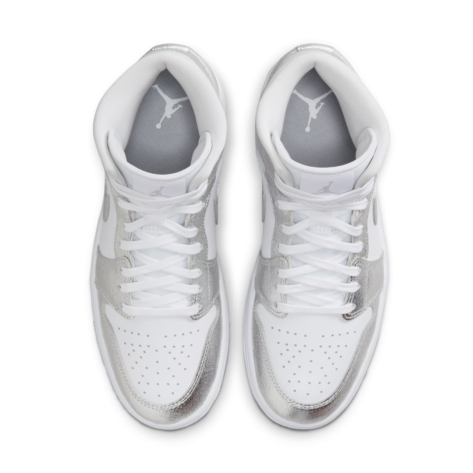 (WMNS) Air Jordan 1 Mid SE 'Metallic Silver' FN5031-100 - 3