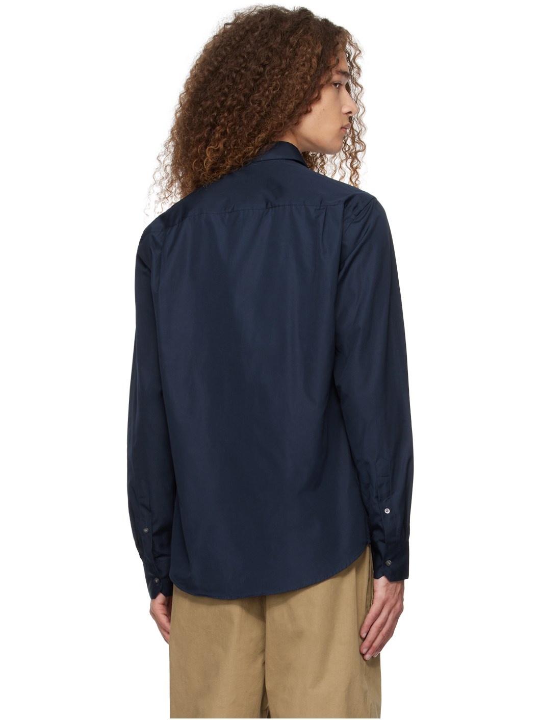 Navy Buttoned Shirt - 3