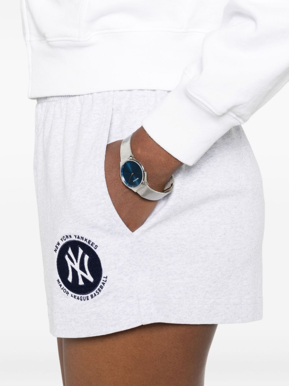 logo-embroidered shorts - 5