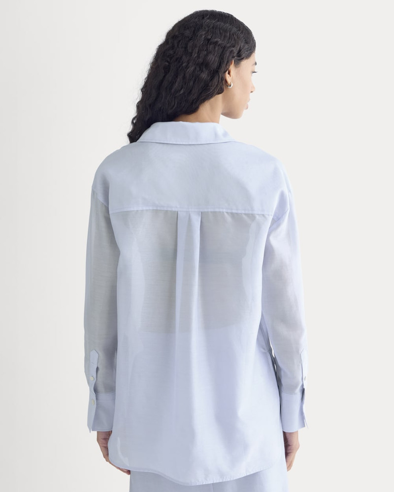 OVERSIZED SHIRT IN COTTON-SILK ORGANZA 5