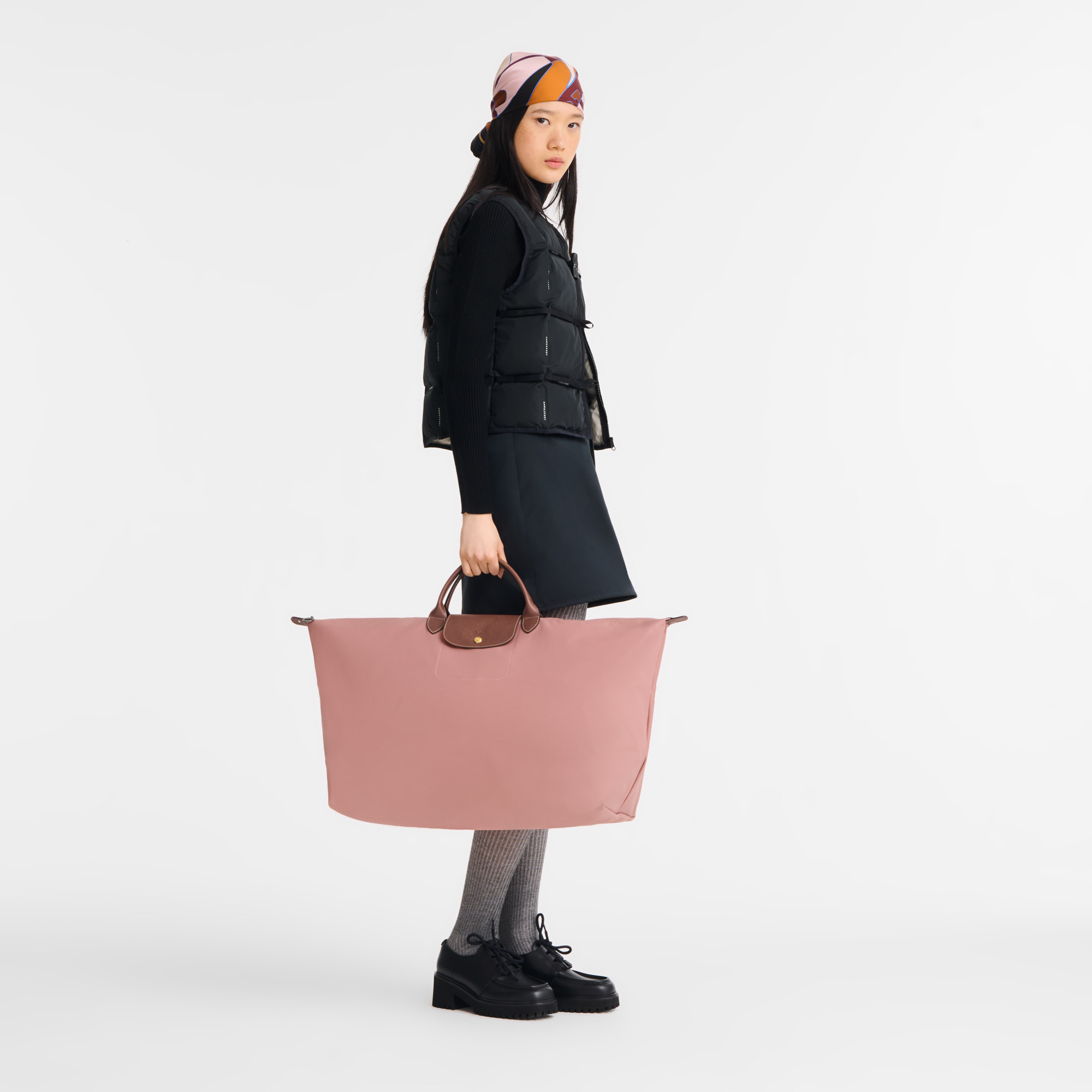 Le Pliage Original XL Travel bag Pink Tea - Recycled canvas - 2