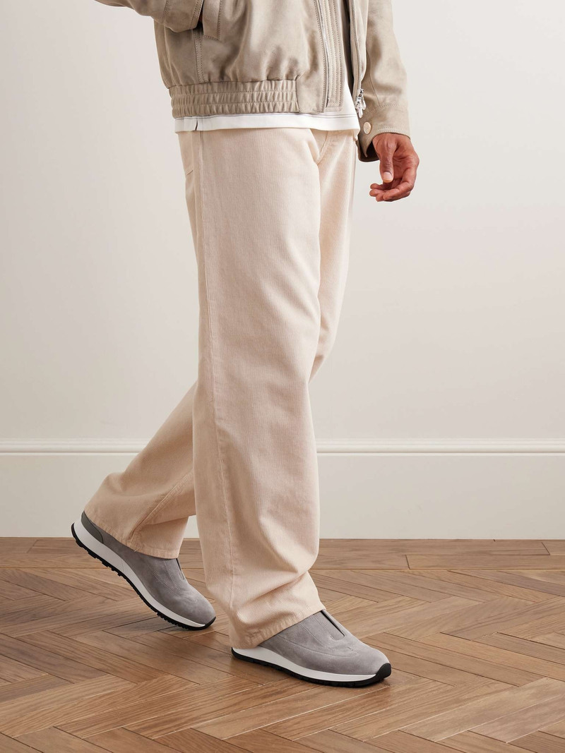 John Lobb Lift Suede Slip-On Sneakers outlook