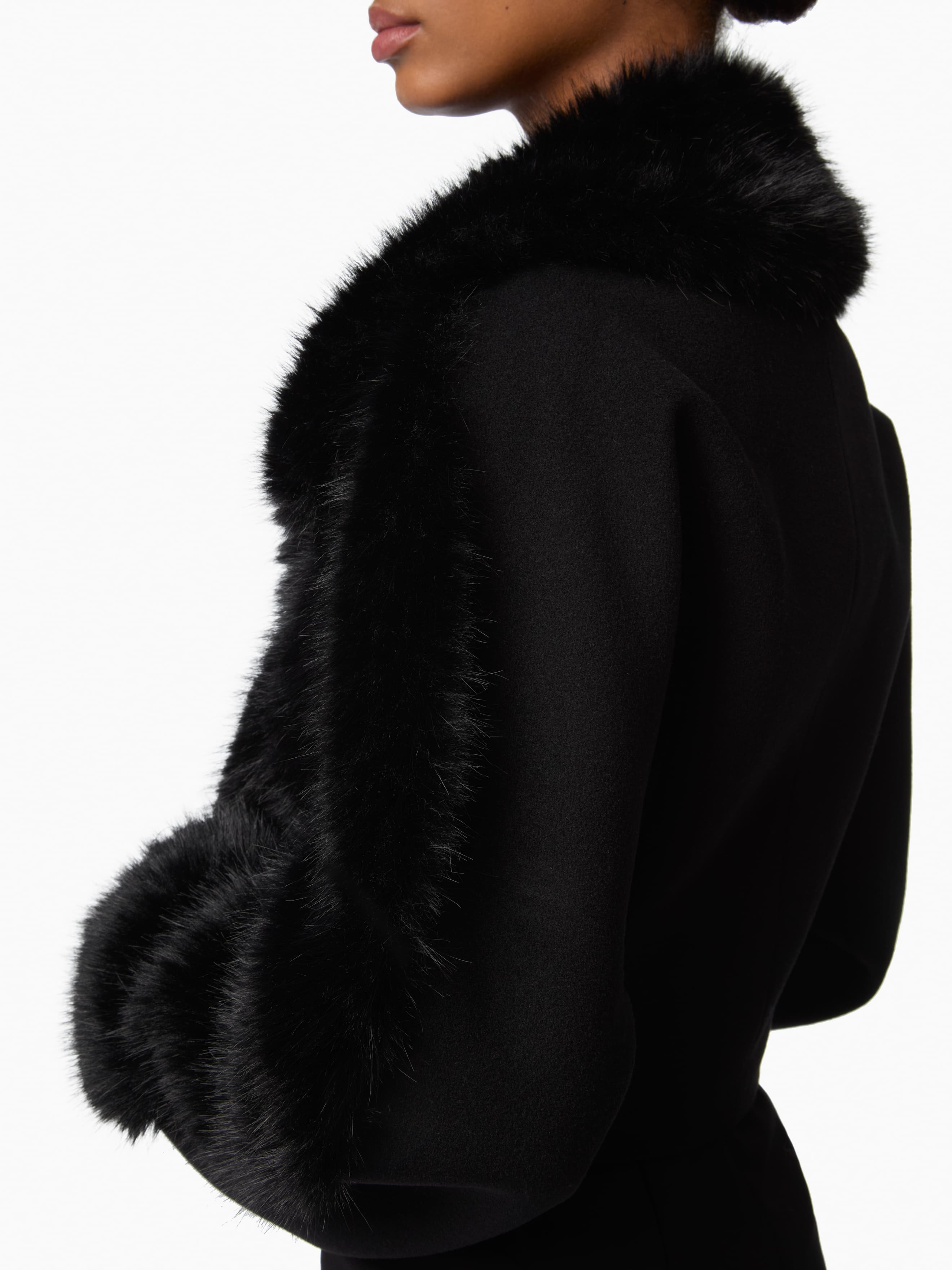 Boxy Faux Fur Coat - 3