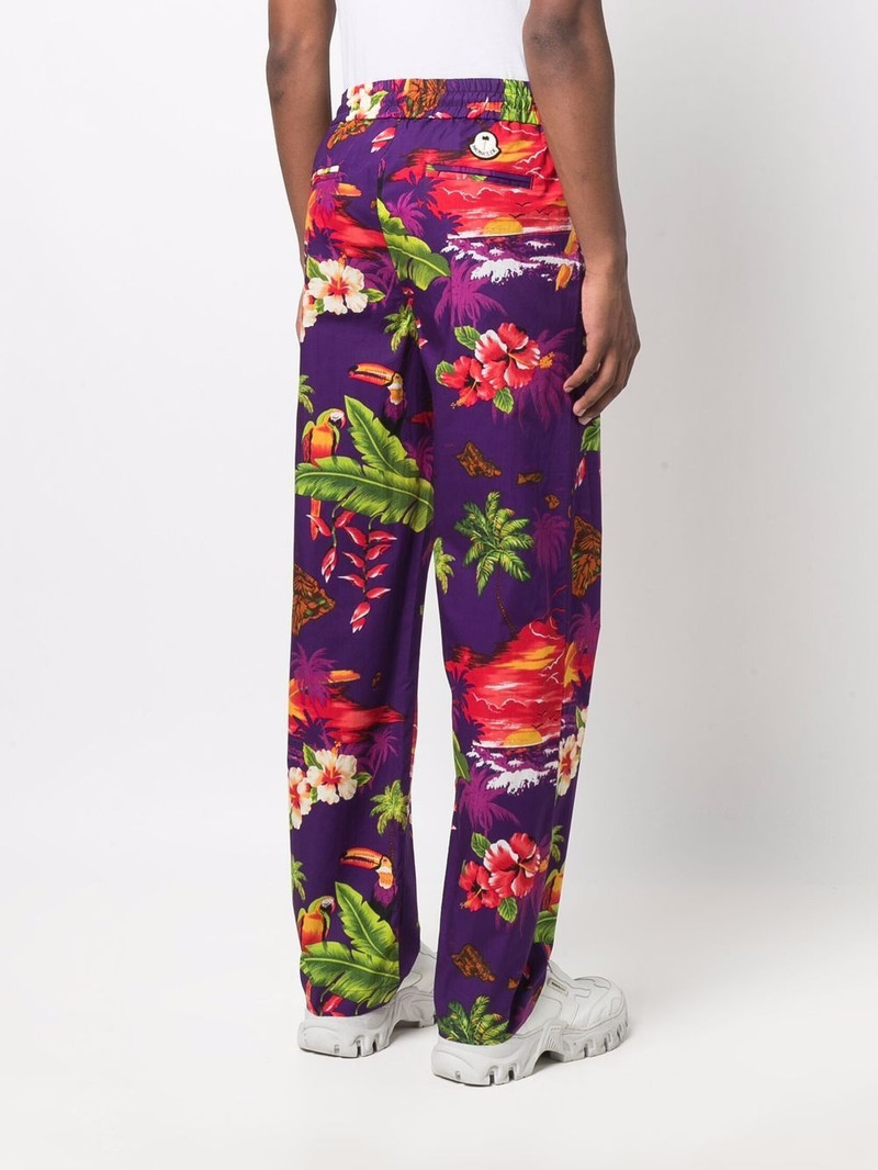 x Moncler Hawaiian-print track pants 5