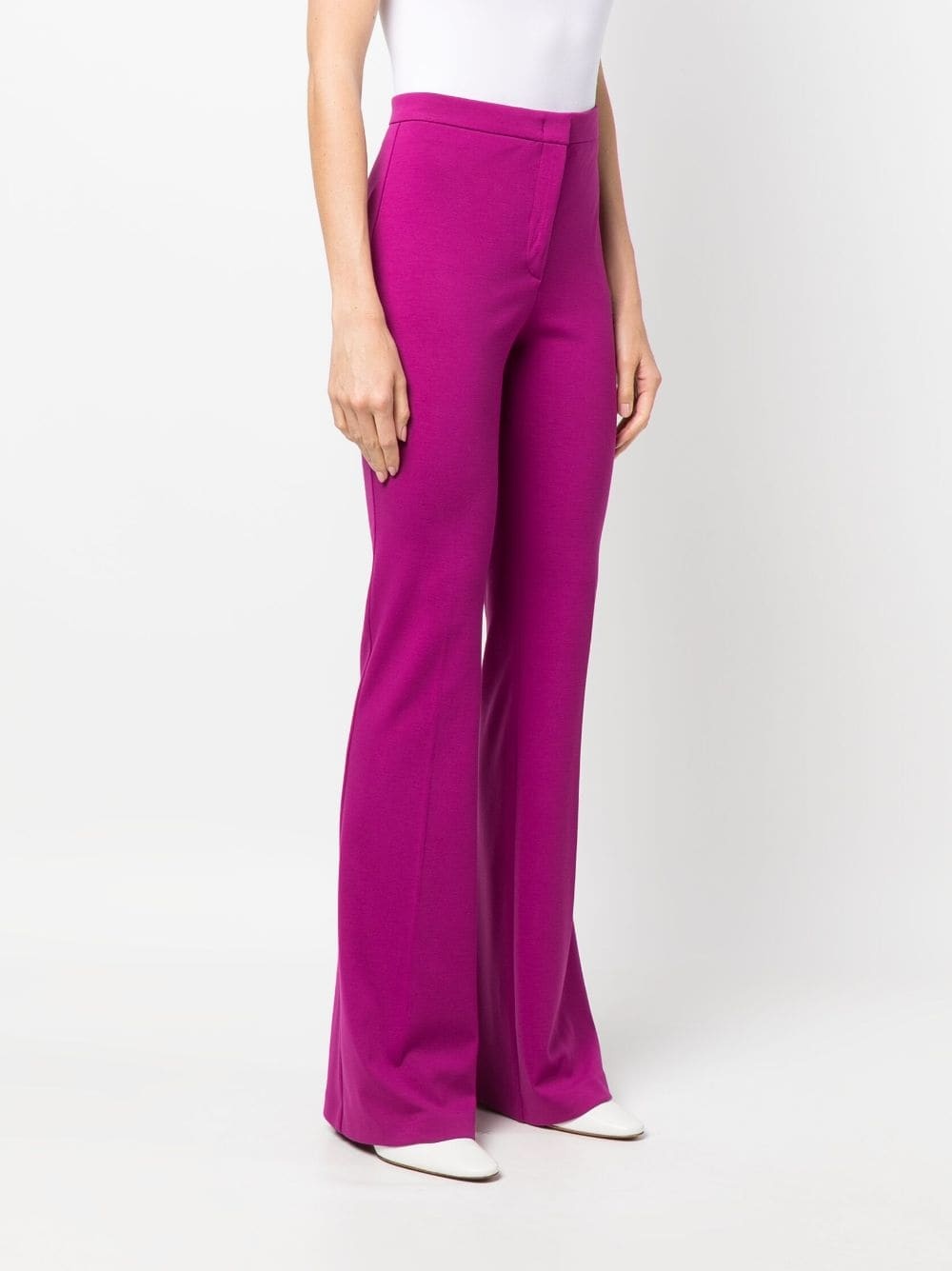 flared high-rise trousers - 3