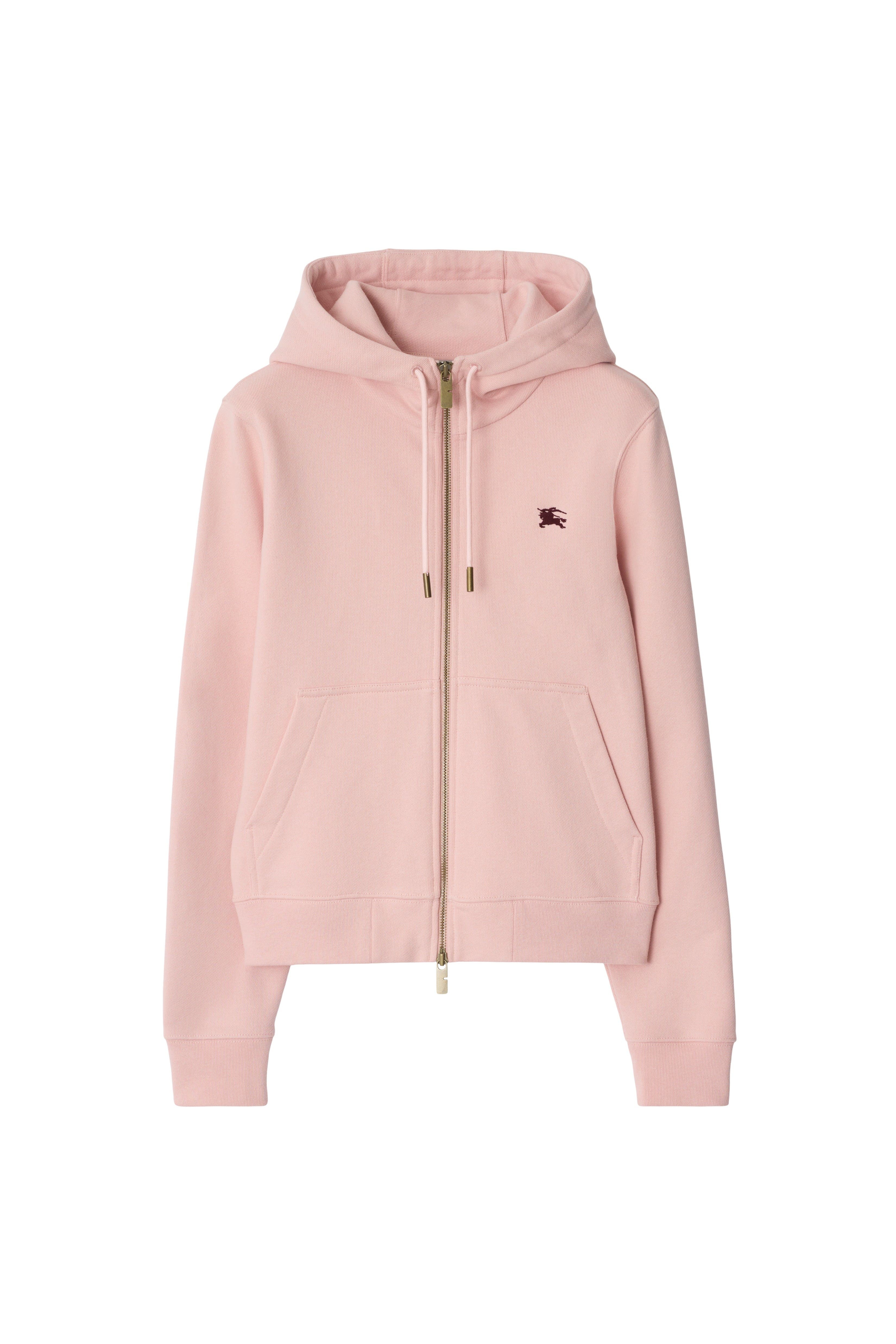 burberry Knight Stamp Cotton Zip Hoodie in Bouquet at Nordstrom - 3