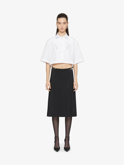 Givenchy CROPPED SHIRT IN POPLIN WITH CRYSTALS outlook